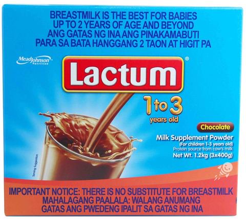 Lactum 1 + 3 Years Old Chocolate Milk Supplement Powder 1.2 kg