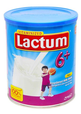 Lactum 6+ Powdered Milk Drink Plain 900 g