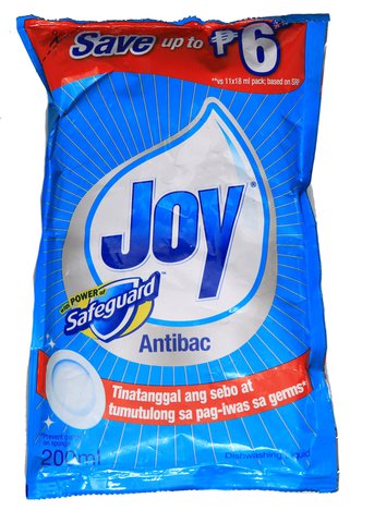 Joy Dishwashing Liquid Antibacterial Safeguard 200 ml