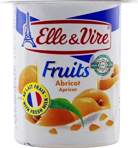 Elle &amp; Vire Apricot Yogurt 125 g