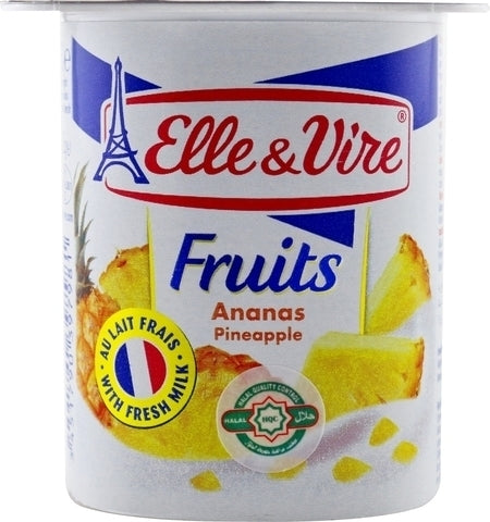 Elle &amp; Vire Pineapple Yogurt 125 g