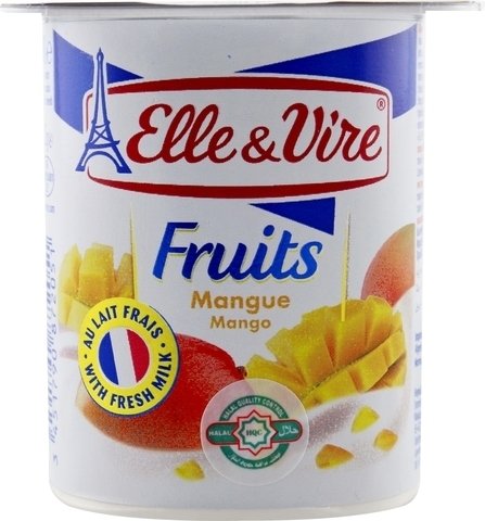 Elle &amp; Vire Mango Yogurt Yogurt 125 g