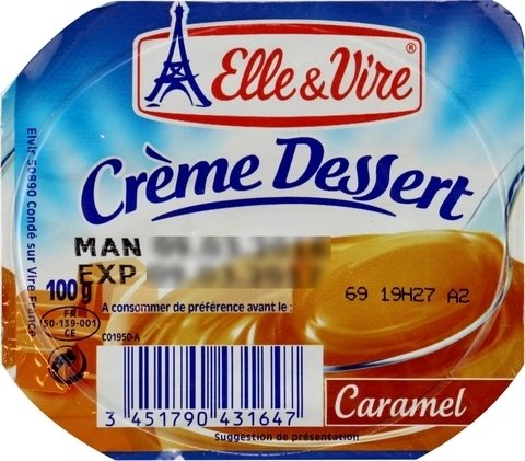 Elle &amp; Vire Cream Dessert Caramel Pudding 100 g