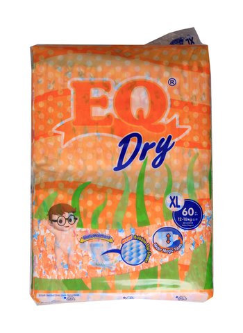 EQ Dry Baby Diapers Mega Pack Extra Large 60 pcs