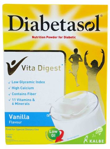 Diabetasol Nutrition Powder For Diabetic - Vanilla Flavour 180 g