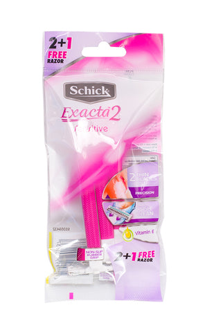Schick Razor Exacta 2 Sensitive Pink 3 pcs /pack