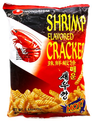 Nongshim Shrimp Flavored Cracker Hot 75 g