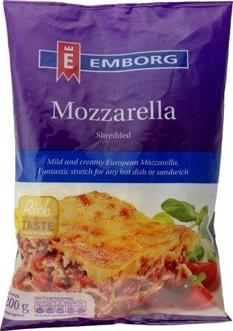 Emborg Mozarella Shredded Cheese 200 g