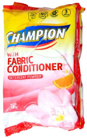 Champion Laundry Detergent Powder with Fabric Conditioner 120 g