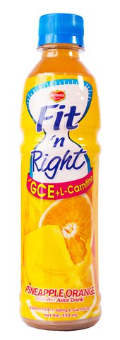 Fit 'N Right Pineapple Orange Flavored Juice Drink 330 ml