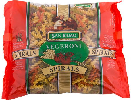 San Remo Vegeroni Spirals 375 g