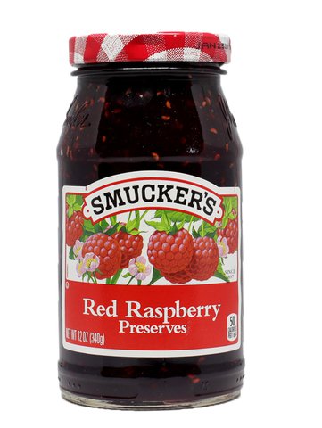 Smuckers Red Raspberry Preserves 12 oz