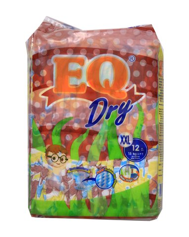 EQ Dry Baby Diapers Travel Pack - Extra Extra Large 12 pcs /pack
