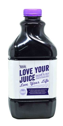 Welch Calcium 100% Grape Juice 64 oz