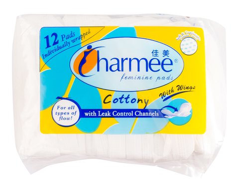Charmee Cottony Feminine Pads With Wings 12 pads