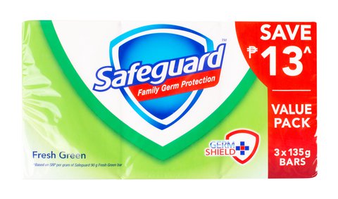 Safeguard Body Soap Fresh Green Value Pack 3 pcs /pack