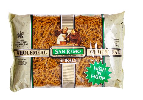 San Remo Whole Meal Spiral 500 g
