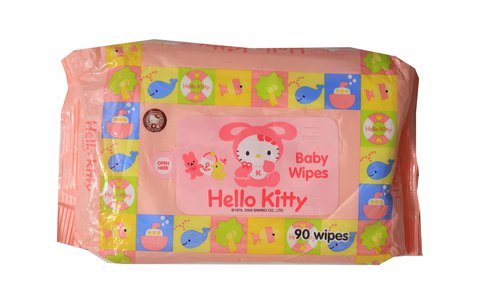 Hello Kitty Baby Wipes Unscented 90 wipes /pack