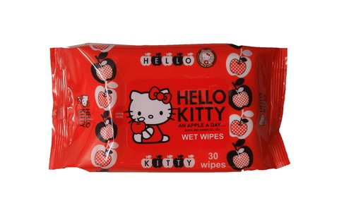 Hello Kitty Wipes Scented 30 sheets (1 pack)