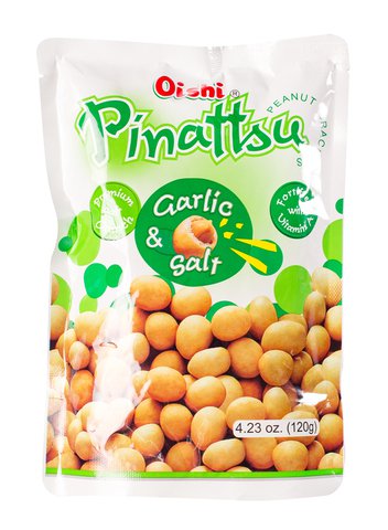 Oishi Pinattsu Garlic &amp; Salt Peanut Crackers 120 g