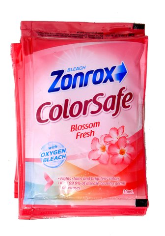 Zonrox Bleach Color Safe Blossom Fresh 6 pcs /pack (30 ml /sachet)