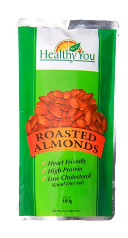 Healthy You Roasted Almonds Foil 100 g
