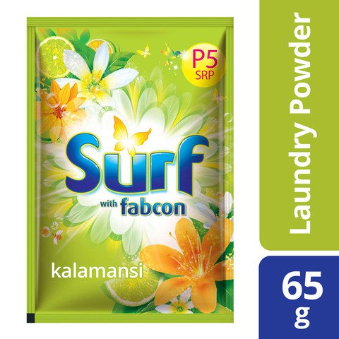 Surf Green Detergent Powder Kalamansi Sachet 6 sachets x 65 g