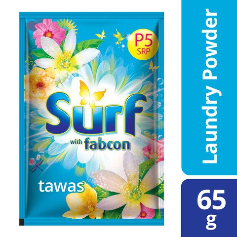 Surf Blue Detergent Powder Tawas Sachet 6 sachets x 65 g