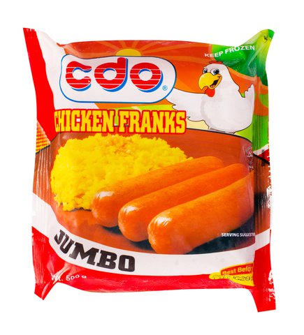 CDO Chicken Franks Hotdog Jumbo 500 g