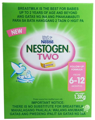 Nestogen 6-12 Months Follow Up Formula Milk With L Comfortis - TWO 1.3 kg
