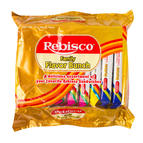 Rebisco Family Flavor Bunch Cracker Sandwich 34 g (10 pcs)