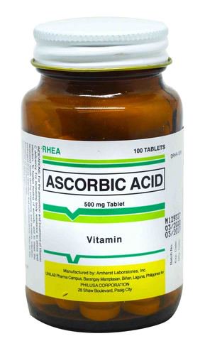 Rhea Ascorbic Acid Tablets 100 tablets /bottle