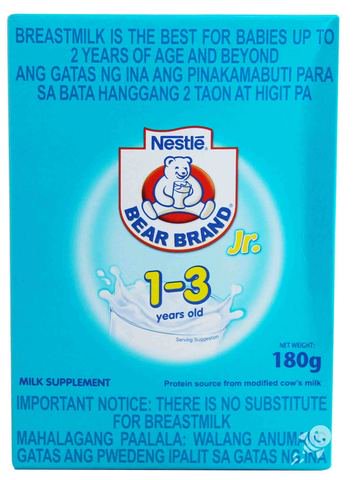 Bear Brand Jr. Milk Supplement 180 g