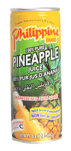 Philippine Brand 100% Pineapple Juice Drink 250 ml