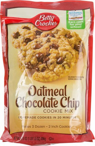 Betty Crocker Oatmeal Choco Chip Mix 17 oz