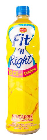 Fit 'N Right Pineapple Flavored Juice Drink 1 l