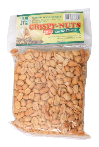 Memer Crispy Nuts Garlic 250 g