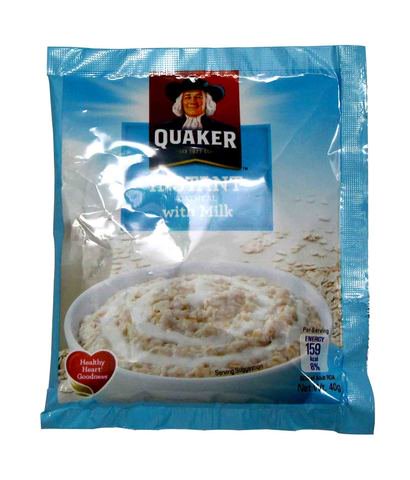 Quaker Instant Oatmeal Original With Milk 40 g