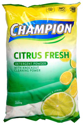 Champion Laundry Detergent Powder Citrus Fresh 2 kg