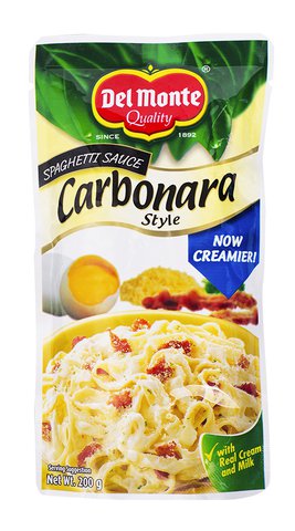 Del Monte Spaghetti Sauce Carbonara Style 200 g
