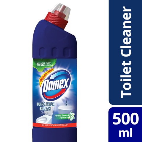Domex Toilet Cleaner Liquid Bleach Classic Original Germkill 500 ml