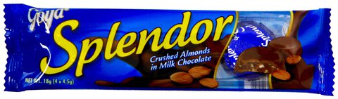 Goya Splendor Crushed Almonds Milk Chocolate 18 g