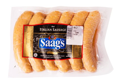 Jedco Saag's Italian Sausage Hot 1.5 kg