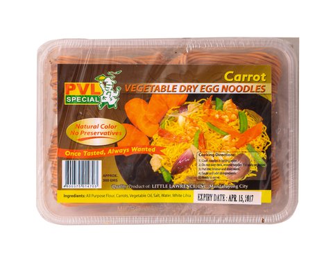 PVL Carrot Dry Noodles 300 g
