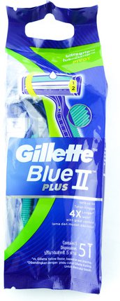 Gillette Blue II Plus Pivot Razor 5 pcs /pack