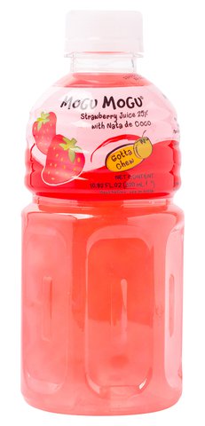 Mogu Mogu Strawberry With Nata De Coco 320 ml