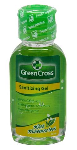 Green Cross Hand Sanitizing Gel With Moisture Lock 60 ml