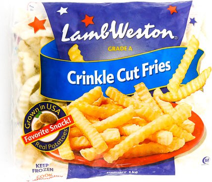 Fat &amp; Thin Lambweston French Fries Crinkle Cut 1 kg