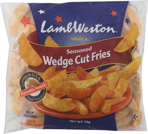 Lamb Weston Seasoned Wedge Cut Fries 1 kg