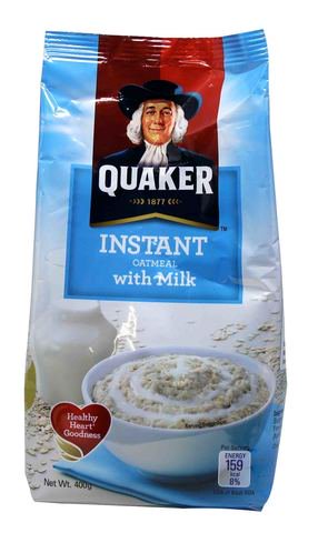 Quaker Instant Oatmeal With Milk 400 g